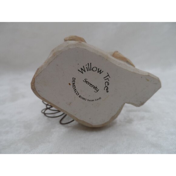 Willow Tree Serenity Angel Figurine Metal Wire Wings 2002 Susan Lordi 3.25" - Picture 5 of 5